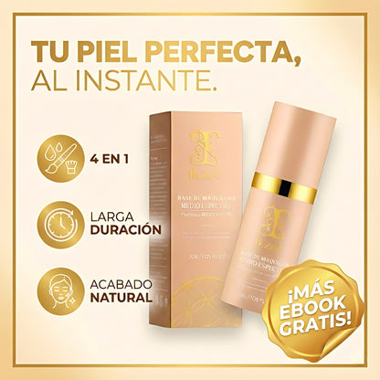 Base de Maquillaje 4-in-1 Antiedad con SPF 50 - La base profesional que se adapta a tu tono de piel