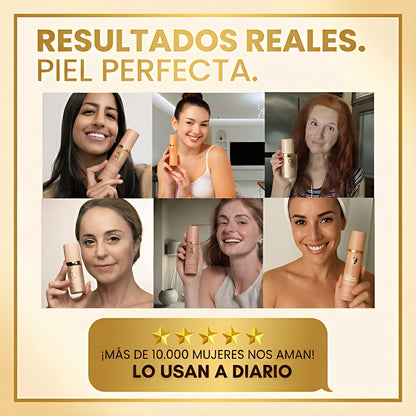 Base de Maquillaje 4-in-1 Antiedad con SPF 50 - La base profesional que se adapta a tu tono de piel